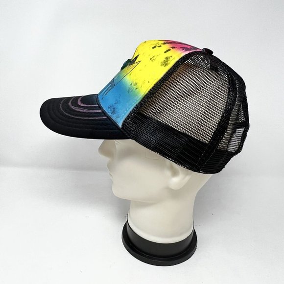 Adjustable Snapback Hat Blue Foam Rope Cord Trucker Cap Artist Piece Vintage VTG - Picture 3 of 7